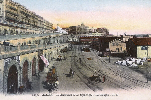 Algiers, Algeria - the Boulevard de la Republique and Ramps
