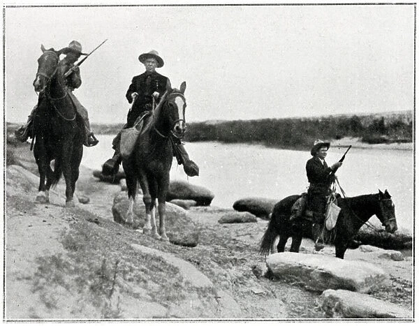 American Scouts along the Rio Grande
