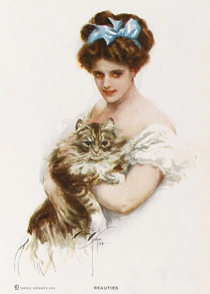AMERICAN WOMAN AND CAT