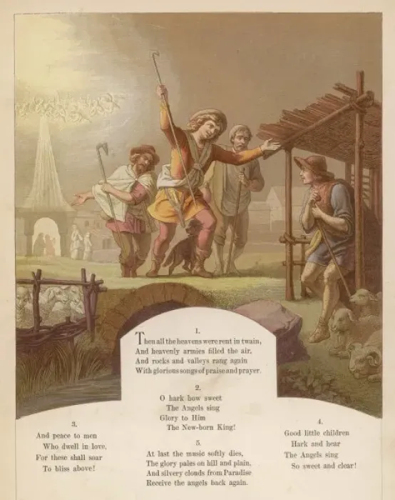 Framed Print : Shepherds and Angels Print Framed Print : Shepherds and Angels Print