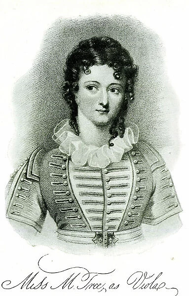 Ann Maria Tree, actress, as Viola in Shakespeare's Twelfth N