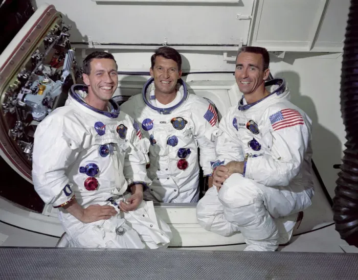Framed Print : Apollo 7 Prime Crew Print Framed Print : Apollo 7 Prime Crew Print