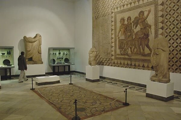 Archaeological Museum of Seville. Roman Art Room with mosaic