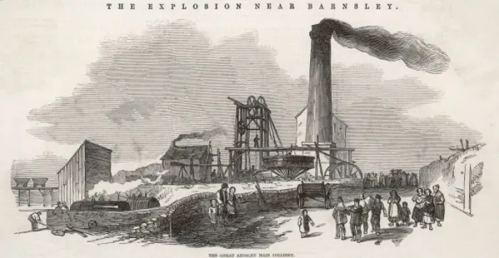 Framed Print : Ardsley Colliery Print, 1847 Framed Print : Ardsley Colliery Print, 1847