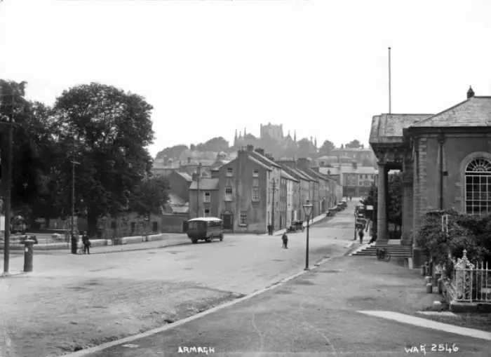 Framed Print : Armagh Street Scene Print, Early 1900s, Northern Ireland Framed Print : Armagh Street Scene Print, Early 1900s, Northern Ireland