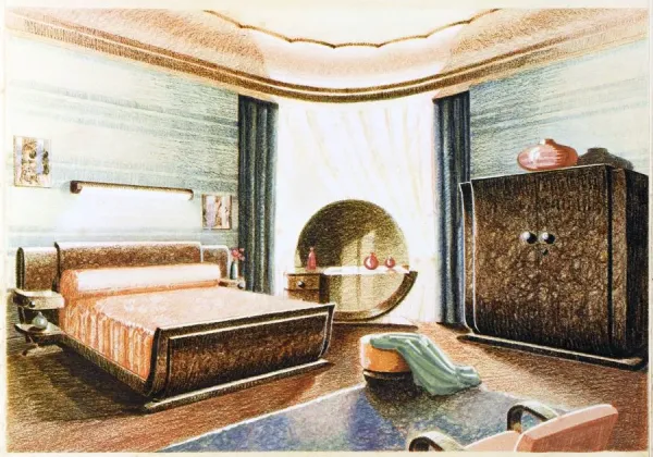 Art deco bedroom Our beautiful Wall Art and Photo Gifts include Framed ...