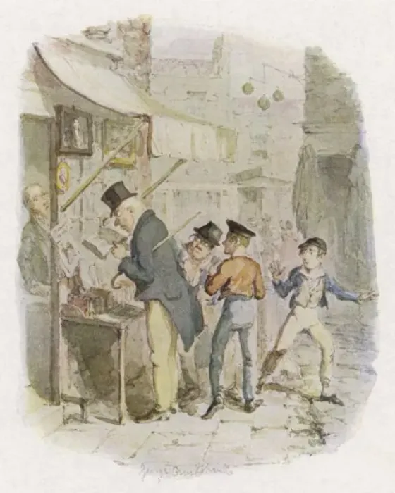 Framed Print : Print of The Artful Dodger at Work Framed Print : Print of The Artful Dodger at Work