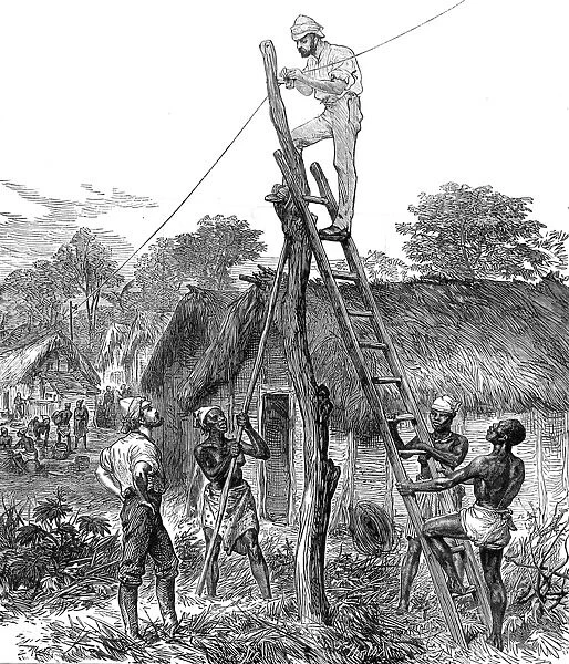 The Ashanti War (1873-74) - fixing telegraph wires