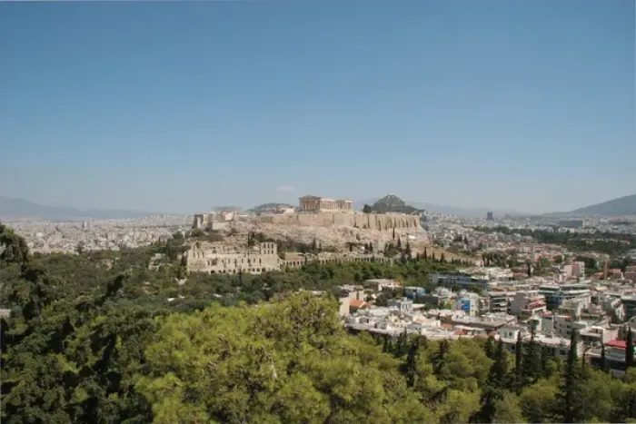 Framed Print : Panoramic Print of Athens Acropolis View Framed Print : Panoramic Print of Athens Acropolis View