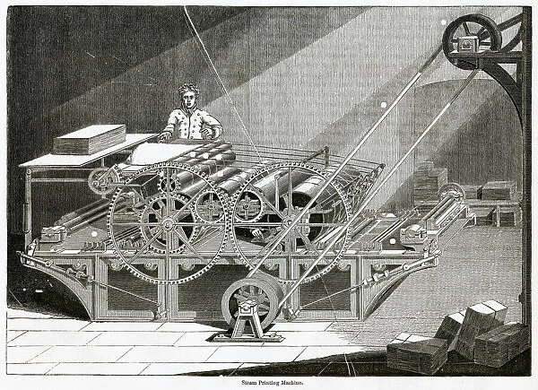 Augustus Applegath and Edward Cowpers printing machine 1833