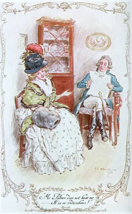 Framed Print : Early 19th Century Print of Mr. and Mrs. Palmer Framed Print : Early 19th Century Print of Mr. and Mrs. Palmer