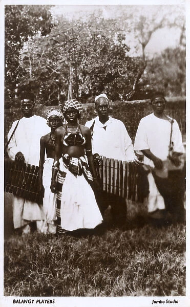Balangy players, Sierra Leone, West Africa
