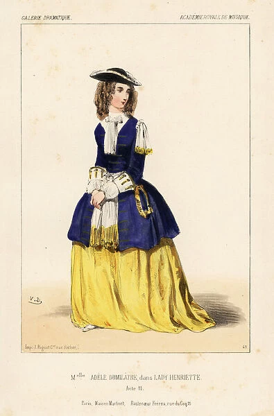Ballet dancer Adele Dumilatre in Lady Henriette, 1844