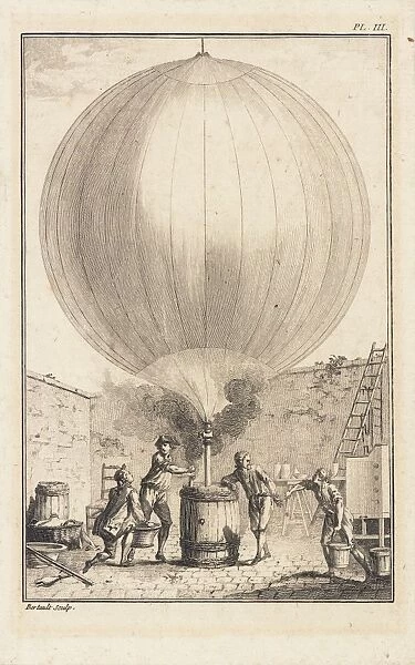 Balloon being filled with gas