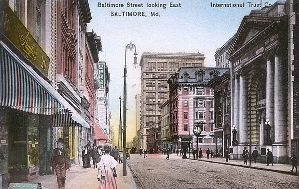 Baltimore Street, Baltimore, Maryland, USA