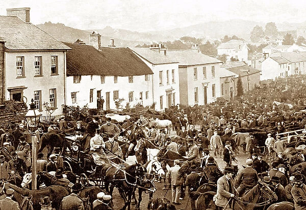 Bampton Exmoor Pony Fair early 1900s