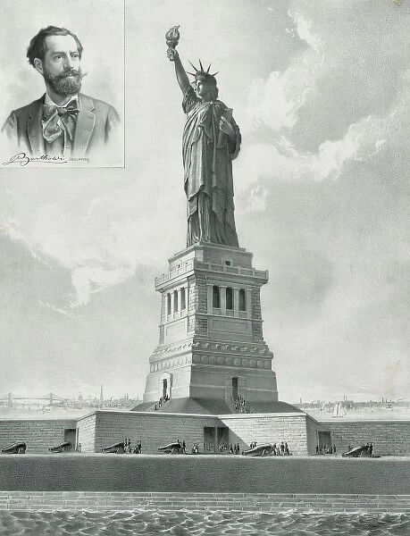 The Bartholdi Statue--Bedloes Island, New York Harbor--Pres