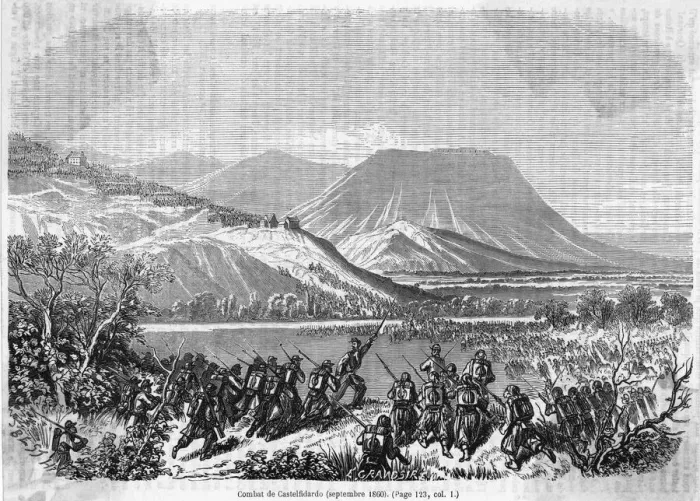 Framed Print : Battle of Castelfidardo Print Framed Print : Battle of Castelfidardo Print