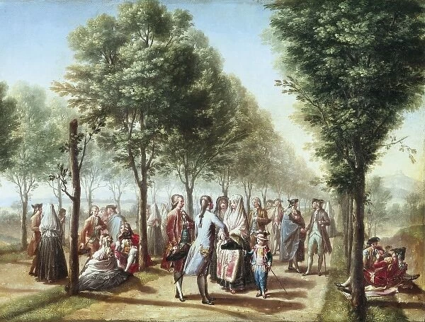 BAYEU Y SUBIAS, Francisco (1734-1795). The Paseo