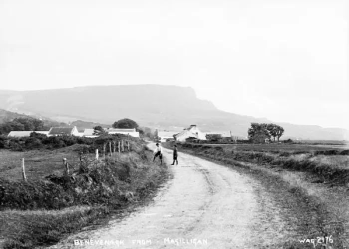 Framed Print : Benevenagh Landscape Print, Northern Ireland, Early 1900s