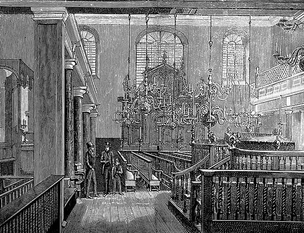 Bevis Marks Synagogue, London, 1889