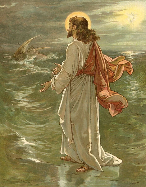 Biblical Tales by John Lawson, Jesus Walks on Water