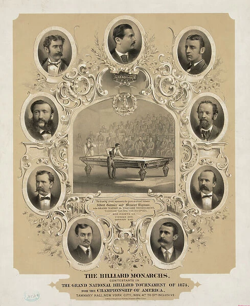 The billiard monarchs, contestants in the grand national bil