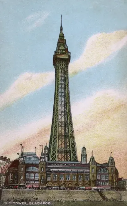 Framed Print : Blackpool Tower 1916 Print, Lancashire Framed Print : Blackpool Tower 1916 Print, Lancashire