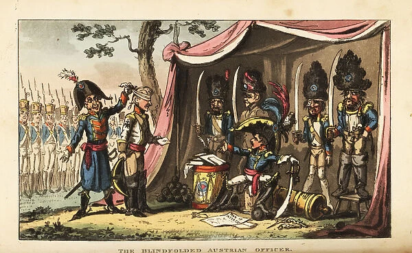 The blindfolded Austrian officer at the Battle of Ulm, 1805