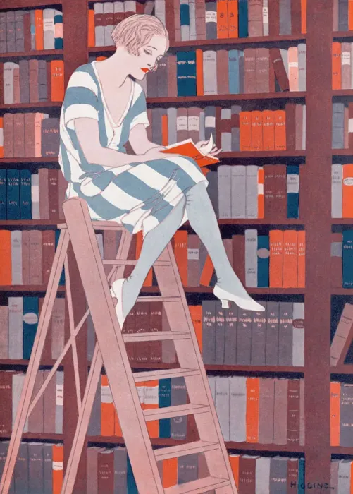 Framed Print : The Bluestocking Print: An Academic Woman Reading Framed Print : The Bluestocking Print: An Academic Woman Reading