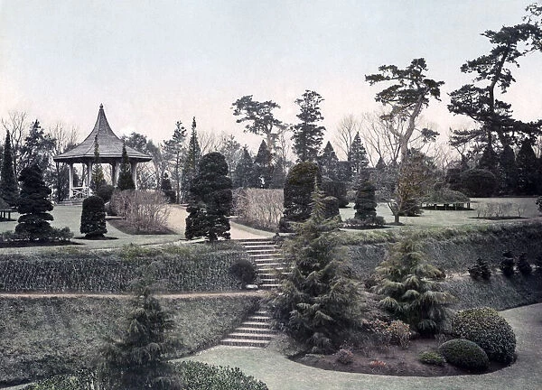 Bluff gardens Yokohama, Japan 1880s. Date: 1880s