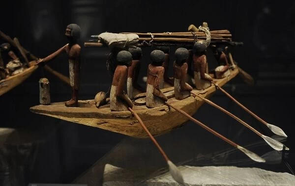 Boat. From the tomb of Wadjet-hotep at Sedment. Wood. 7th-11