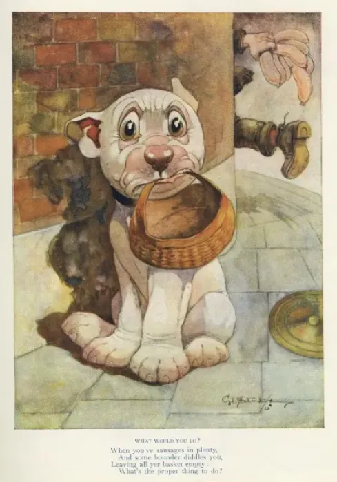 Framed Print : Bonzo Sausage Heist Print Framed Print : Bonzo Sausage Heist Print