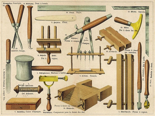 Bookbinding Tools 1875