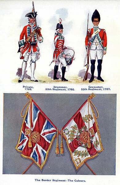 The Border Regiment, Uniforms and Colours