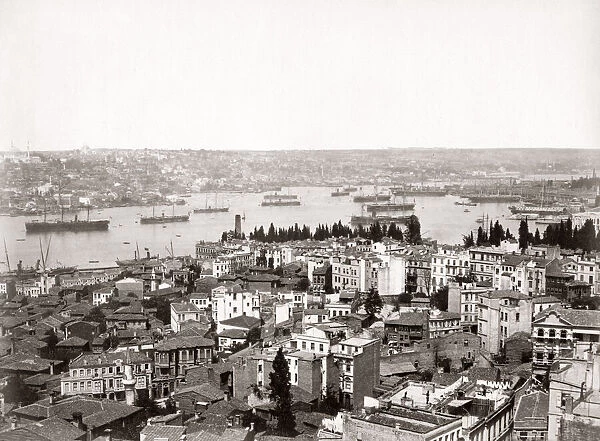Across Bosphorous, Constantinople, Istanbul, Turkey, c. 1880 s