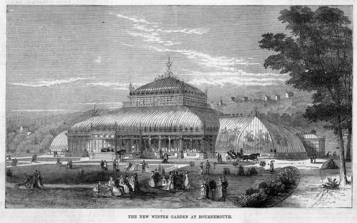 Framed Print : Bournemouth The New Winter Garden Print, Dorset 1900s Framed Print : Bournemouth The New Winter Garden Print, Dorset 1900s