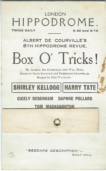 Box O Tricks revue by Albert de Courville and Wal Pink
