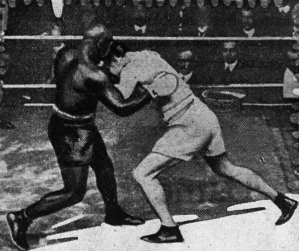 Boxing match, Langford v Lang, London