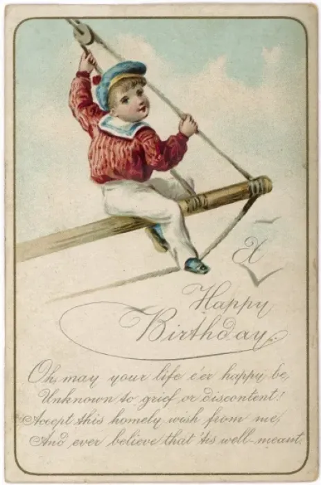 Framed Print : Print of a Young Sailor in the Rigging