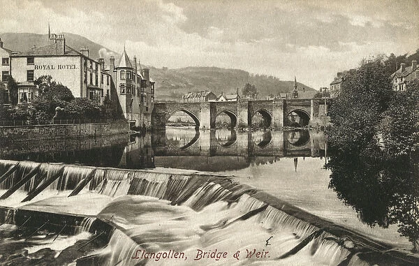 The Bridge and Weir - Llangollen, Wales