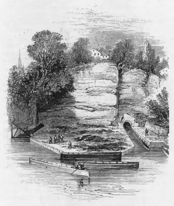 Framed Print : Bridgewater Canal Work in Progress Print: Worsley Basin Framed Print : Bridgewater Canal Work in Progress Print: Worsley Basin