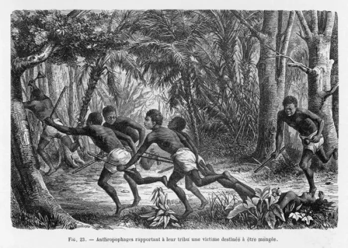 Framed Print : Print of Polynesians Bringing Home the Supper, 1905 Framed Print : Print of Polynesians Bringing Home the Supper, 1905