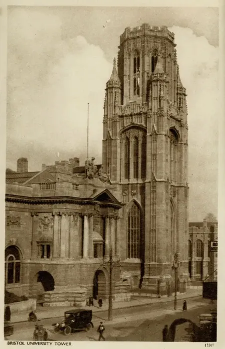 Framed Print : Bristol University Wills Memorial Building Print 1936 Framed Print : Bristol University Wills Memorial Building Print 1936