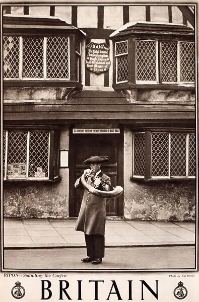 Britain poster, Ripon, Sounding the Curfew