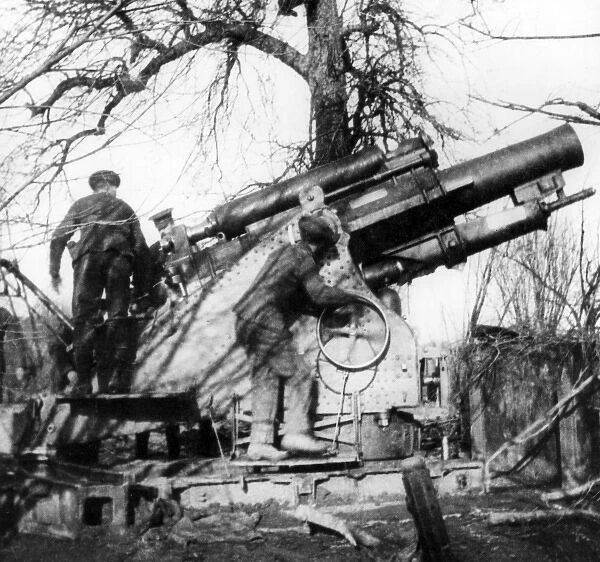 British 9. 2 inch Howitzer, Flanders, WW1