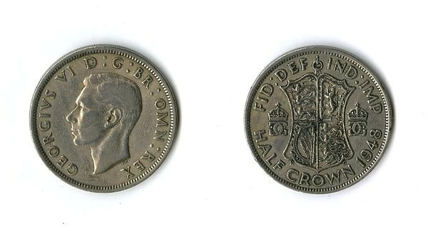 British coin, George VI half crown