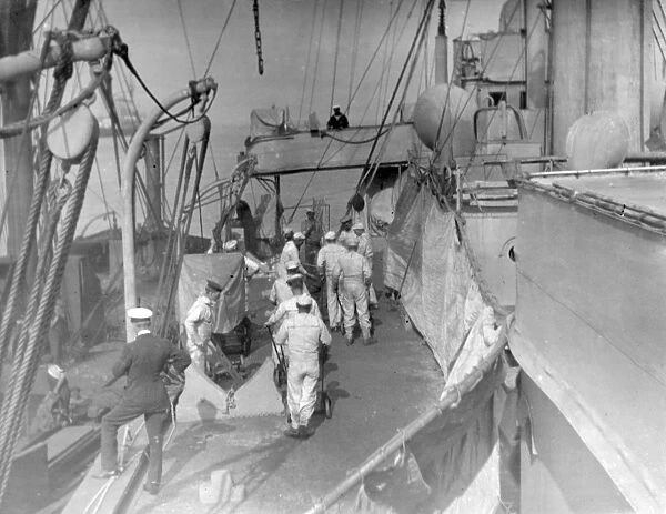 British monitor HMS Severn at Harwich, WW1