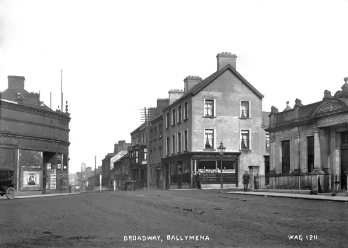 Framed Print : Early 20th Century Print of Broadway, Ballymena Framed Print : Early 20th Century Print of Broadway, Ballymena