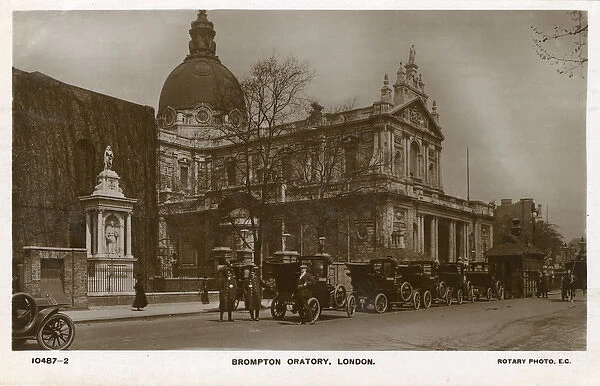 Brompton Oratory, London - with cab rank